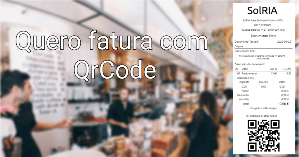 fatura com QrCode